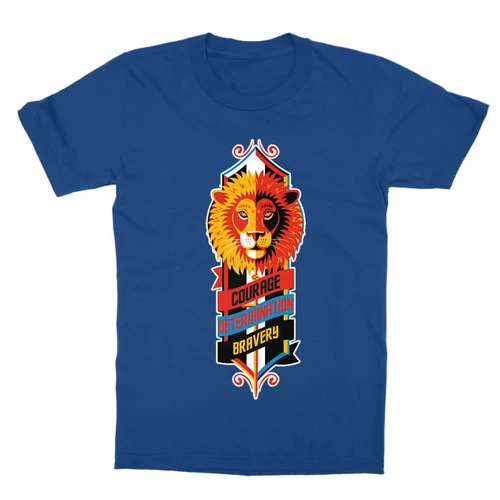 Királykék Harry Potter gyerek rövid ujjú póló - Gryffindor values