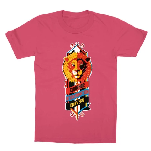 Pink Harry Potter gyerek rövid ujjú póló - Gryffindor values
