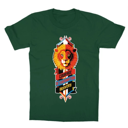 Sötétzöld Harry Potter gyerek rövid ujjú póló - Gryffindor values