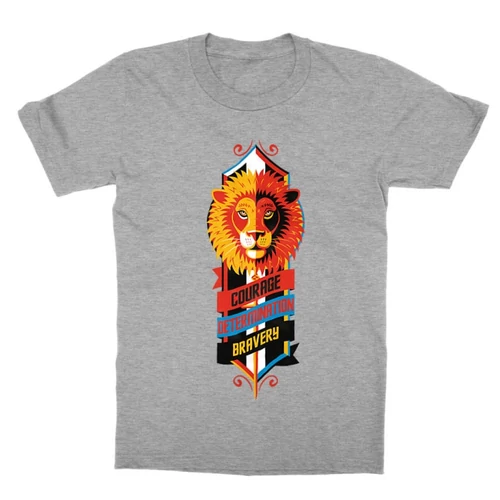 Sportszürke Harry Potter gyerek rövid ujjú póló - Gryffindor values