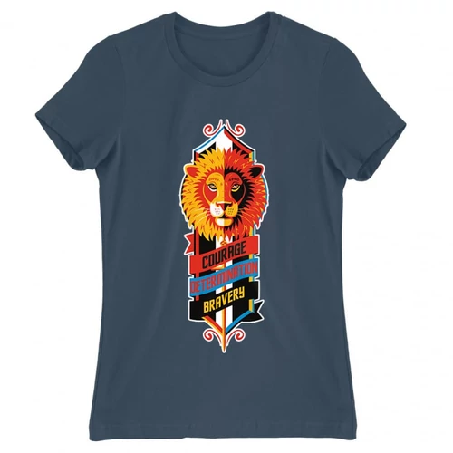 Denim Harry Potter női rövid ujjú póló - Gryffindor values