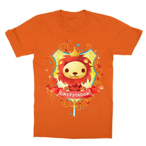 Narancs Harry Potter gyerek rövid ujjú póló - Gryffindor Watercolor