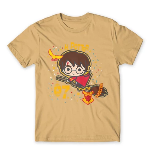 Homok Harry Potter férfi rövid ujjú póló - H. Potter 07