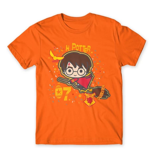 Narancs Harry Potter férfi rövid ujjú póló - H. Potter 07