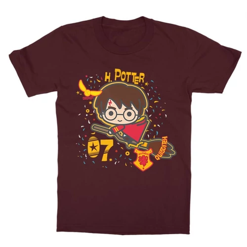 Bordó Harry Potter gyerek rövid ujjú póló - H. Potter 07