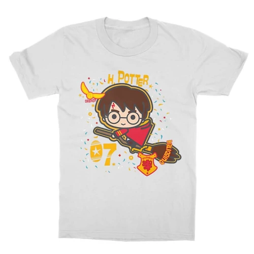 Fehér Harry Potter gyerek rövid ujjú póló - H. Potter 07