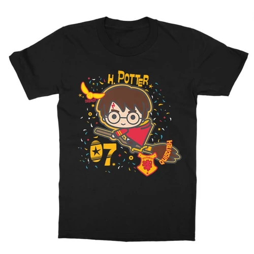 Fekete Harry Potter gyerek rövid ujjú póló - H. Potter 07