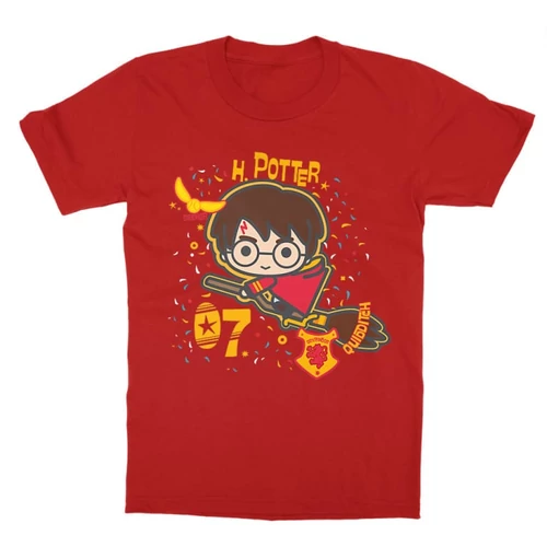 Piros Harry Potter gyerek rövid ujjú póló - H. Potter 07
