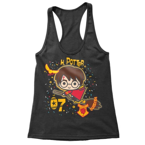 Fekete Harry Potter női trikó - H. Potter 07
