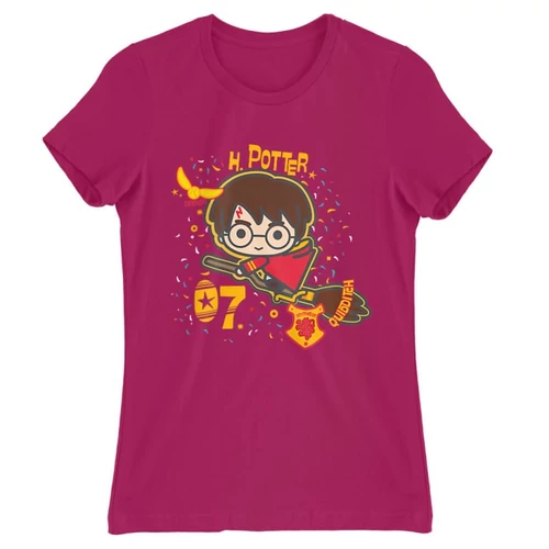 Pink Harry Potter női rövid ujjú póló - H. Potter 07