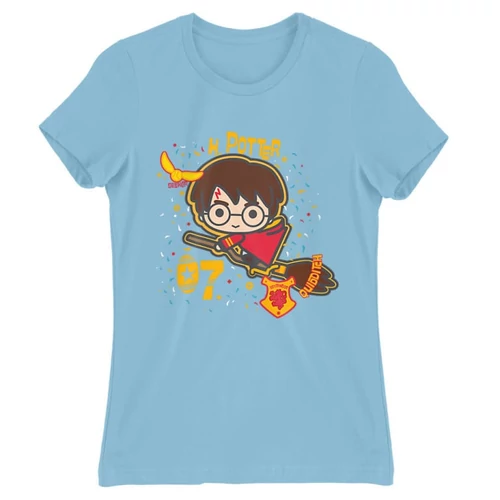 Világoskék Harry Potter női rövid ujjú póló - H. Potter 07