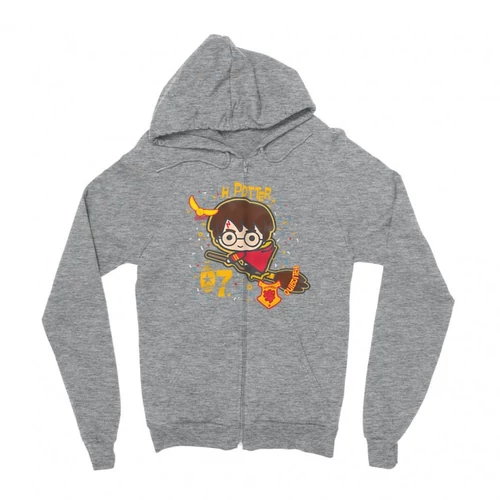 Sportszürke Harry Potter zipzáros pulóver - H. Potter 07