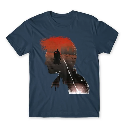 Denim Harry Potter férfi rövid ujjú póló - Harry silhouette