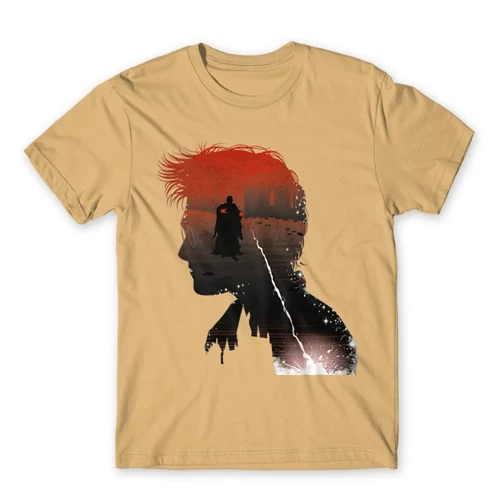 Homok Harry Potter férfi rövid ujjú póló - Harry silhouette