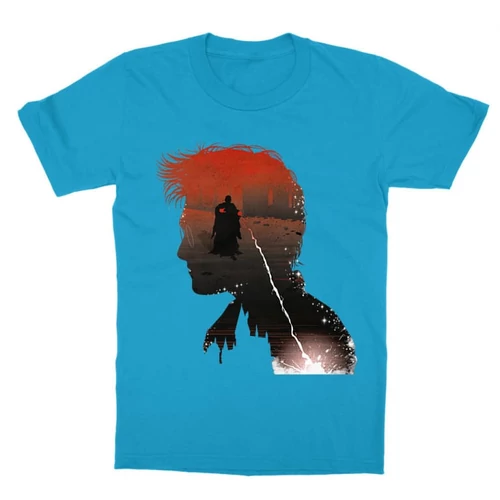 Atollkék Harry Potter gyerek rövid ujjú póló - Harry silhouette
