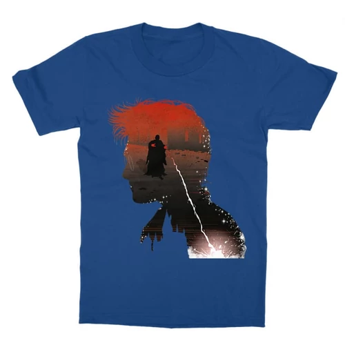 Királykék Harry Potter gyerek rövid ujjú póló - Harry silhouette