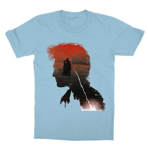 Világoskék Harry Potter gyerek rövid ujjú póló - Harry silhouette