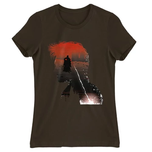 Barna Harry Potter női rövid ujjú póló - Harry silhouette