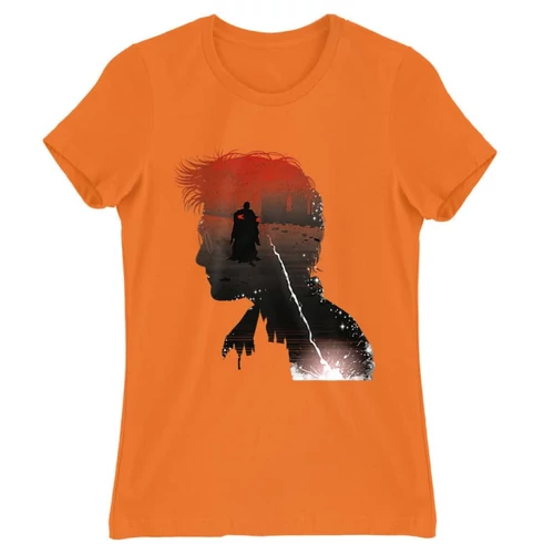 Narancs Harry Potter női rövid ujjú póló - Harry silhouette