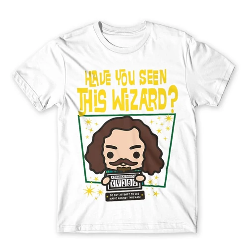 Fehér Harry Potter férfi rövid ujjú póló - Have you seen this wizard?