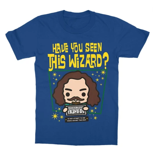 Királykék Harry Potter gyerek rövid ujjú póló - Have you seen this wizard?