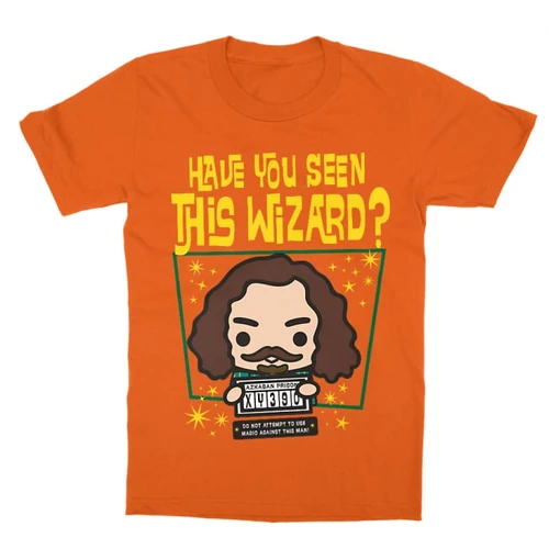 Narancs  Harry Potter gyerek rövid ujjú póló - Have you seen this wizard?