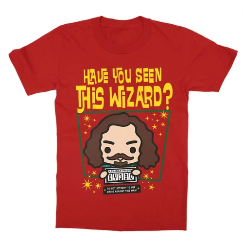 Piros Harry Potter gyerek rövid ujjú póló - Have you seen this wizard?
