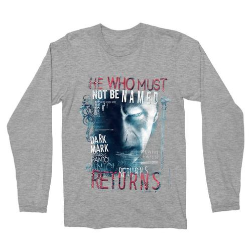 Sportszürke Harry Potter férfi hosszú ujjú póló - He returns