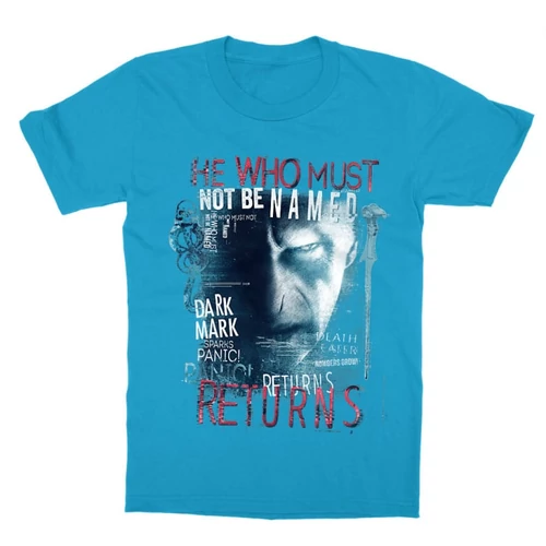 Atollkék Harry Potter gyerek rövid ujjú póló - He returns