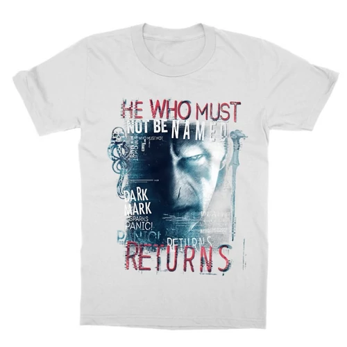 Fehér Harry Potter gyerek rövid ujjú póló - He returns
