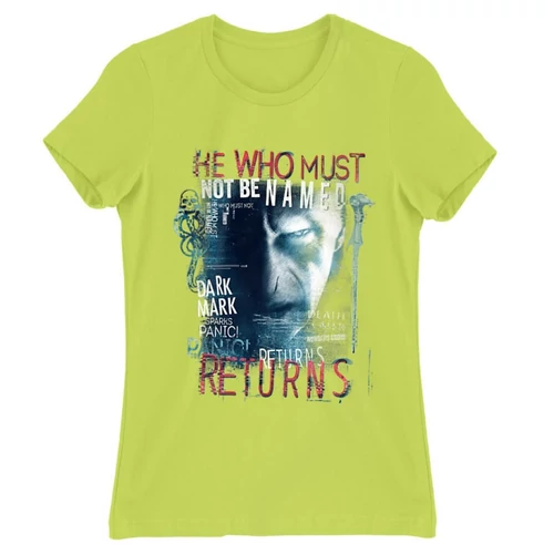 Almazöld Harry Potter női rövid ujjú póló - He returns