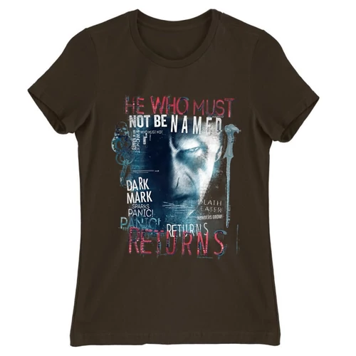 Barna Harry Potter női rövid ujjú póló - He returns