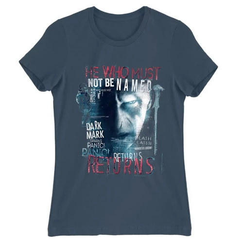 Denim Harry Potter női rövid ujjú póló - He returns