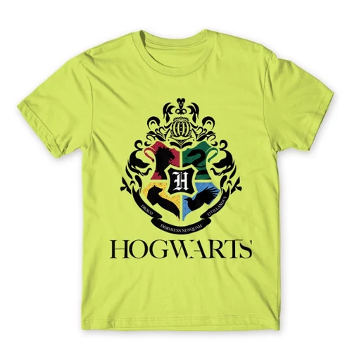Almazöld Harry Potter férfi rövid ujjú póló - Hogwarts Alumni