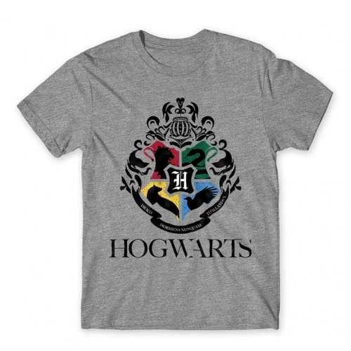 Sportszürke Harry Potter férfi rövid ujjú póló - Hogwarts Alumni