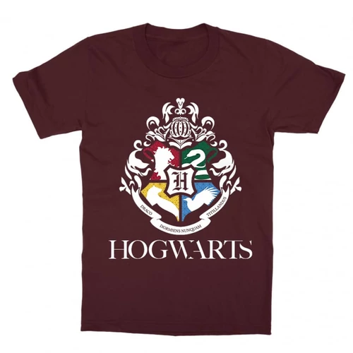 Bordó Harry Potter gyerek rövid ujjú póló - Hogwarts Alumni