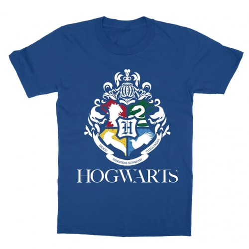 Királykék Harry Potter gyerek rövid ujjú póló - Hogwarts Alumni