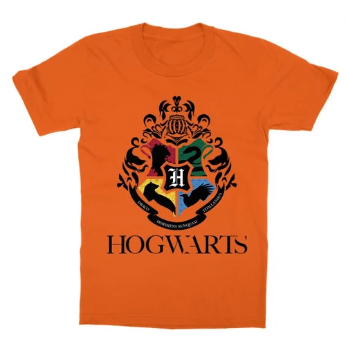 Narancs Harry Potter gyerek rövid ujjú póló - Hogwarts Alumni