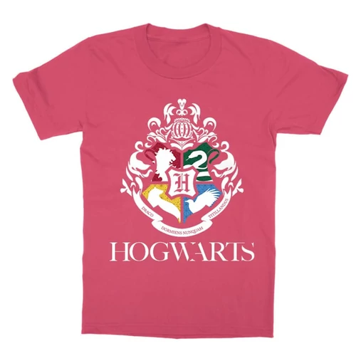 Pink Harry Potter gyerek rövid ujjú póló - Hogwarts Alumni