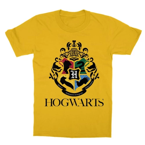 Sárga Harry Potter gyerek rövid ujjú póló - Hogwarts Alumni