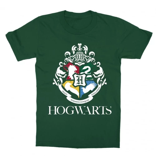 Sötétzöld Harry Potter gyerek rövid ujjú póló - Hogwarts Alumni