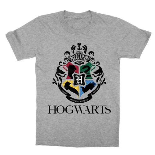 Sportszürke Harry Potter gyerek rövid ujjú póló - Hogwarts Alumni