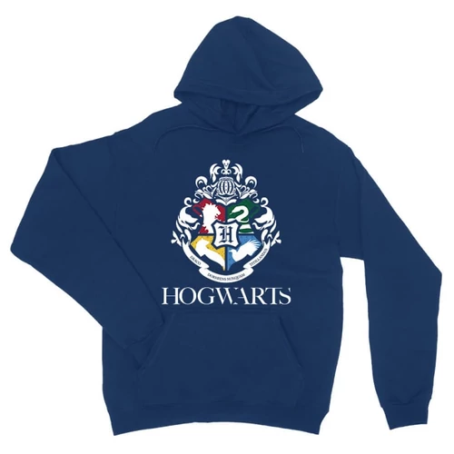 Királykék Harry Potter unisex kapucnis pulóver - Hogwarts Alumni