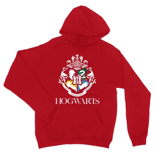 Piros Harry Potter unisex kapucnis pulóver - Hogwarts Alumni