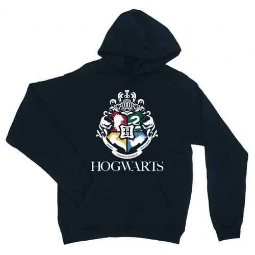 Sötétkék Harry Potter unisex kapucnis pulóver - Hogwarts Alumni