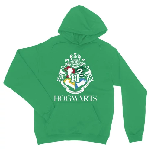 Zöld Harry Potter unisex kapucnis pulóver - Hogwarts Alumni