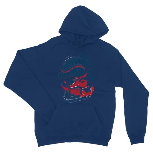 Királykék Harry Potter unisex kapucnis pulóver - Hogwarts Express