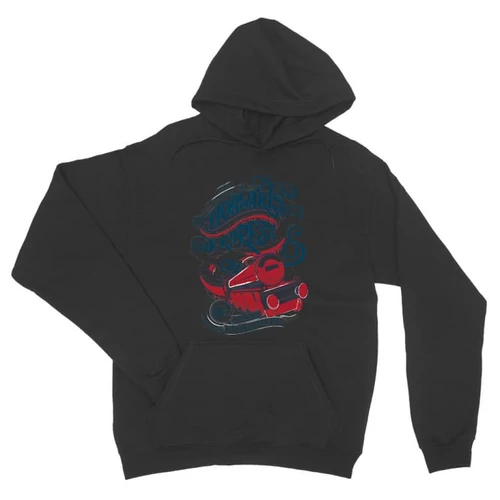 Sötétszükre Harry Potter unisex kapucnis pulóver - Hogwarts Express