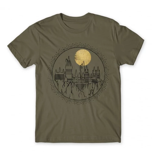 Cink Harry Potter férfi rövid ujjú póló - Hogwarts Lineart