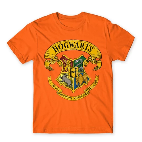 Narancs Harry Potter férfi rövid ujjú póló - Hogwarts color